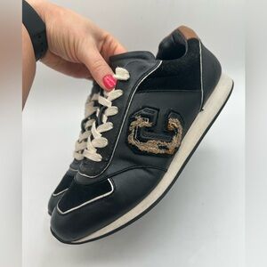 Coach Rebecca Varsity Nap/suede Black/leopard, athletic, sneaker, retro , track